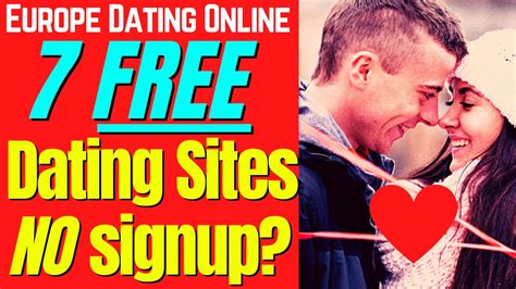 dating websites without registration